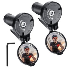 Specchietto bici, 2 Pezzi Specchietto Retrovisore Bicicletta, HD 360 ° Regolabil