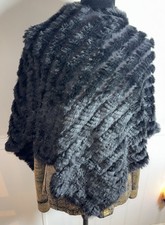 Poncho nero trivet glam