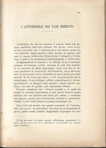 Automobile nei vari eserciti - l'automobile,