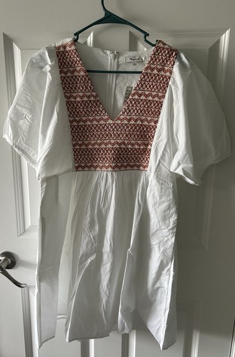 Madewell white embroidered