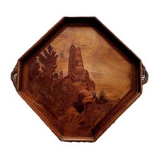 Emile Galle vassoio ottagonale