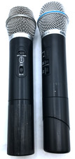 Shure Lotto di 2 Microfoni Portatile Beta 87, 87A LX2 Trans 186.200MHz SC2-CS 180.400MHz