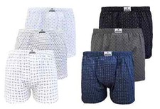 3 Boxer  uomo cotone largo taglie forti  fantasia in maglina di  100 %  MarcLuis