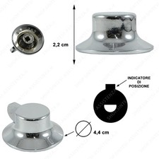 Manopola in plastica cromata