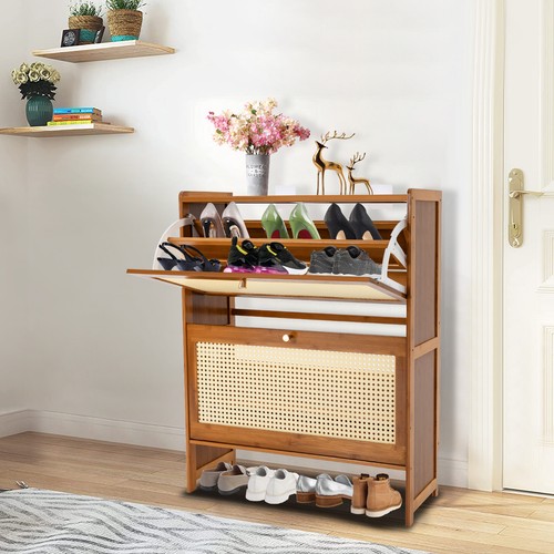 Scarpiera rattan cassetti - rattan, 2