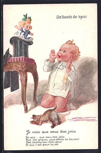 Cartolina artista mauzan je - mauzan:,