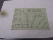 SCHEDINA ORIGINALE SISAL SPORT ITALIA - CONCORSO DEL 23-3-1947 - NUOVA