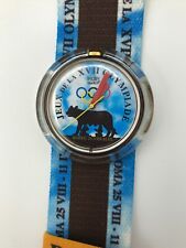 Orologio da polso SWATCH Midi Pop ROMA 1960 (PMZ101)-NUOVO/NOS-Speciale Olimpiadi ITALIA