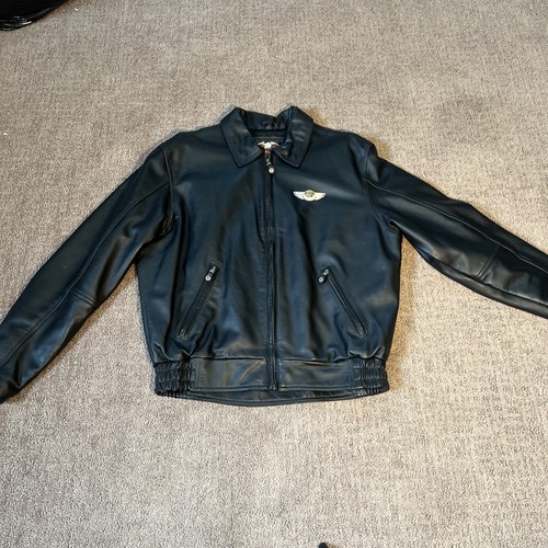 Giacca pelle nera vintage