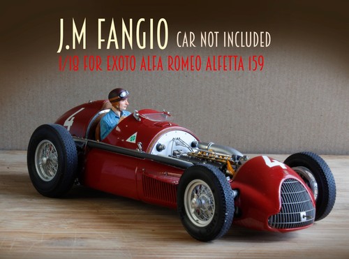 Figurine fangio painted - figurine, 1:18