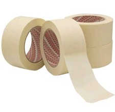 6 ROTOLI NASTRO CARTA GOMMATA 50 mm X 50 Metri ADESIVO PITTURA IMBALLAGGIO