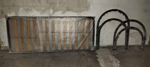Lettino singolo doghe nero - lettino,