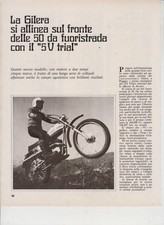 advertising NEWS MOTO PIAGGIO GILERA 50 5V  TRIAL  1971-MOTOITALANE ENDURO EPOCA