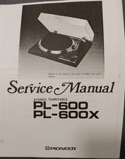 PIONEER PL-600 PL-600X