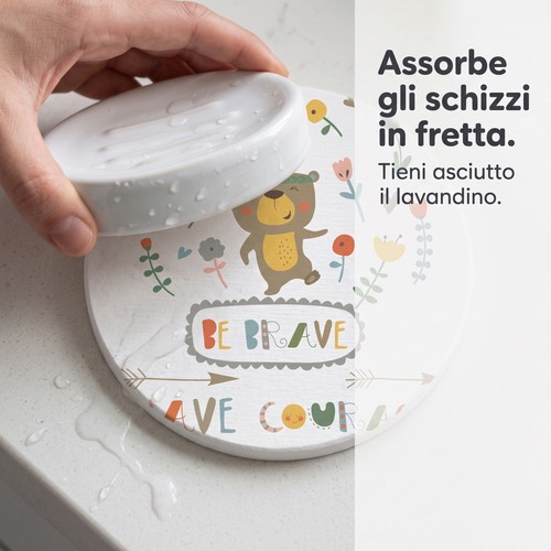 Sottobicchieri diatomite - diatomite, in