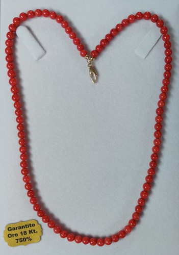 Collana corallo sardo - corallo, da