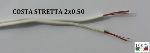 Piattina costa stretta - piattina, bianco