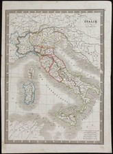 1848 - Carta Italia Antica -