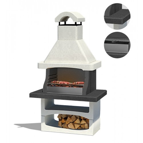 Barbecue legna cemento - a,