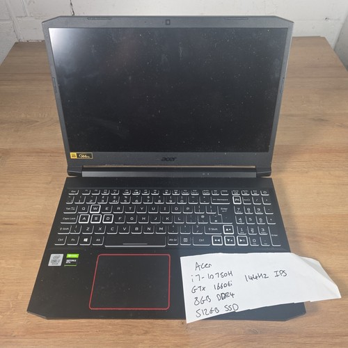 Acer nitro 10750h gtx - 5, i7-10750h