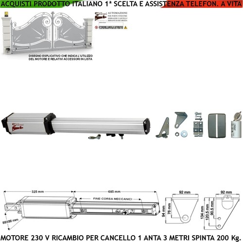 Ricambi cancello anta - ricambi, 3