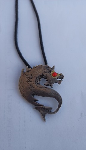 Collana ciondolo metallo - metallo, drago