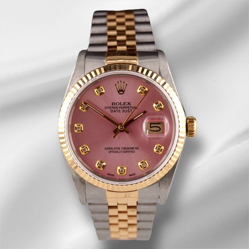 Rolex datejust 36mm 18k oro - rolex,