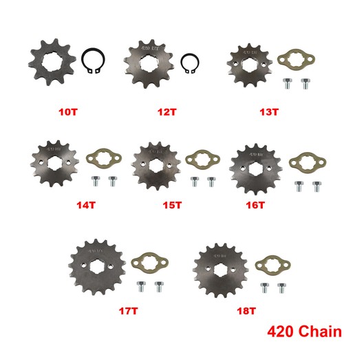 420 chain 20mm 10t 18t - 420, front