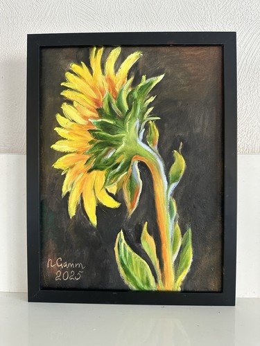 Quadro olio originale - quadro, girasole