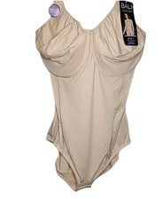 Bali Firm Control Body Shaper #DF1009 Nuovo con etichette 36D Beige Minimizzatore Nuovo