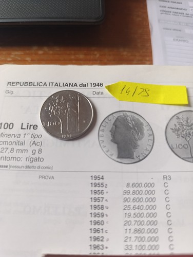 Moneta 100 lire - lire, del