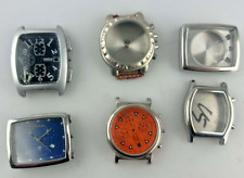 Stock 6 Casse Orologio Chrono No Movimento Acciaio Ricambi Nuove Vari Marchi