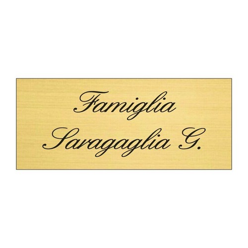 Targa targhetta personalizzata - targhetta,