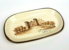 VASSOIO PORCELLANA CERAMICA DECORATO SOUVENRI MANIFATTURA ITALIANA SOPRAMMOBILE