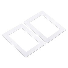 2 Pezzi Cornice Magnetica Portafoto PVC Calamite Porta Foto Bianco 4x6 Pollici