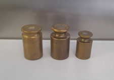 LOTTO 3 PESI PESO TONDO OTTONE BILANCIA