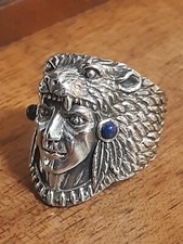 ANELLO ARGENTO 925 UOMO Bear