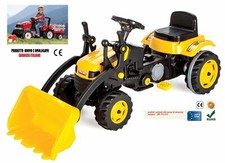 Trattore pedali con - trattore, escavatore