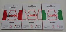 ITALIA 5 Euro Trittico NUTELLA 3 Monete Argento VERDE ROSSA BIANCA