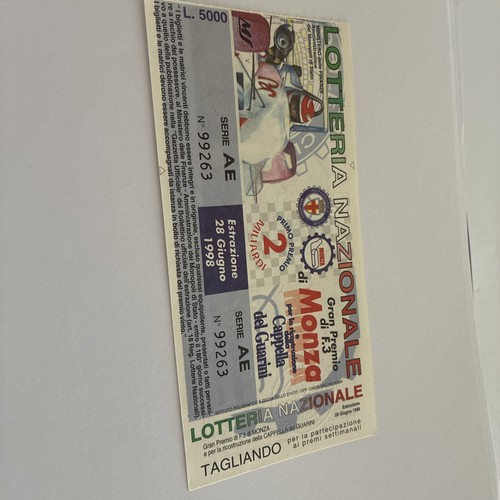 Biglietto lotteria nazionale - biglietto,