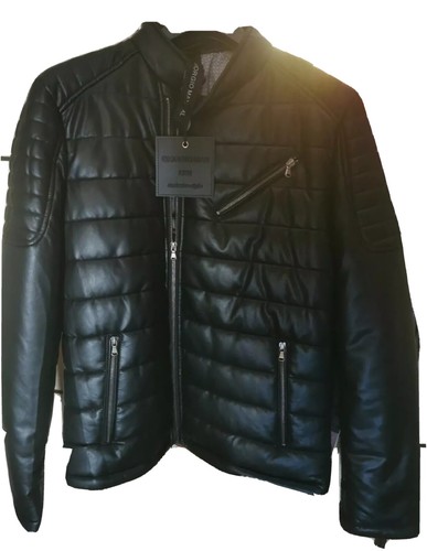 Piumino biker ecopelle uomo - piumino,