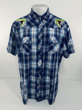 WRANCHER BY WRANGLER - DINOSAURO COWBOY GAUCHO Uomo XLT.  Camicia