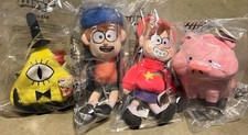 4x GRAVITY FALLS 8" PELUCHE SET COMPLETO DISNEY AUTENTICO BILL CIPHER NUOVO IN BUSTINA