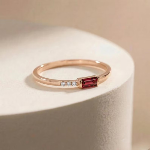Anello granato lega - anello, ottone