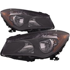 Headlight Set Halogen Black