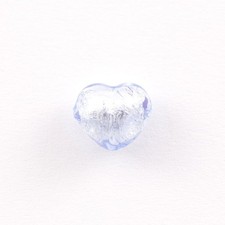 Perla cuore in vetro di Murano