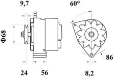 MAHLE Alternatore MG 528 14V