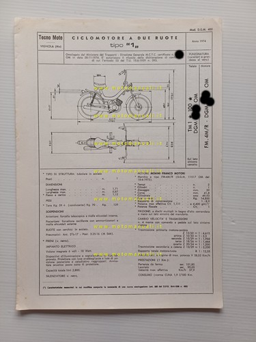 Tecnomoto personal 1974 - tecnomoto,