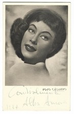 ALBA ARNOVA ATTRICE SOUBRETTE VINTAGE ORIGINALE AUTOGRAFO 