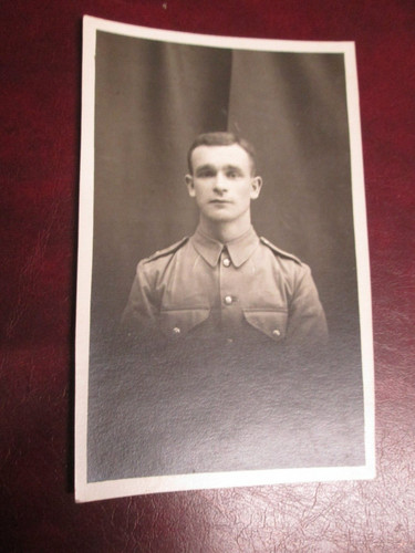 Postcard man in military - ,